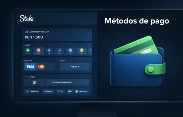 Métodos de pago y divisas disponibles en Stake