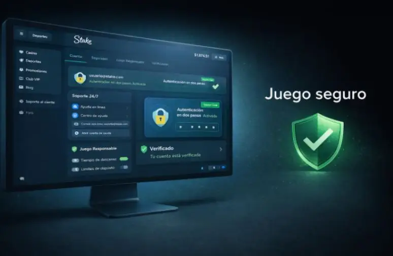Seguridad juego responsable y soporte en Stake